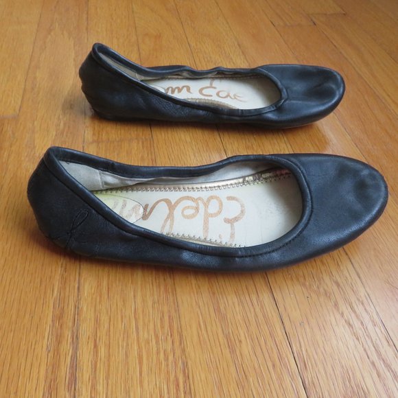 CLEARANCE! Sam Edelman Fritz Ballet Flats in Black leather size 5.5 - Picture 4 of 9